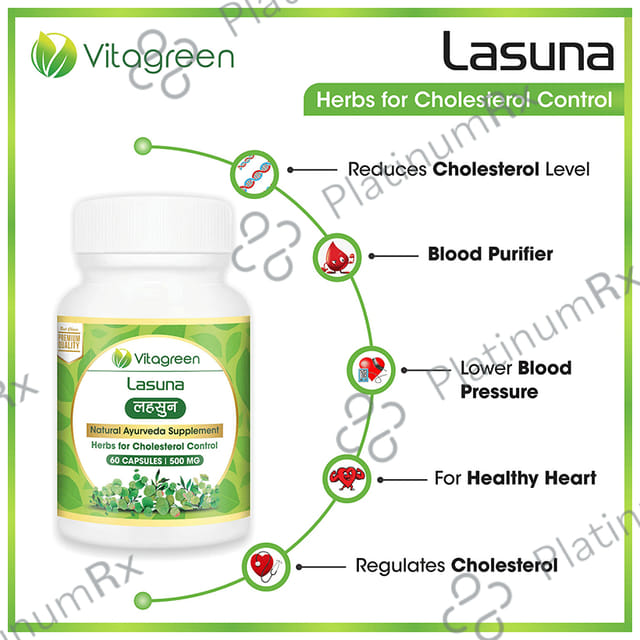 Vitagreen Lasuna 500mg Capsule