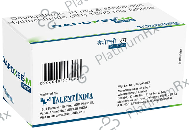 Dapoxee M 10/1000mg Tablet ER 10s