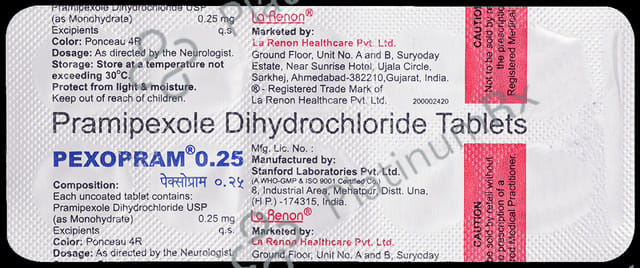 Pexopram 0.25mg Tablet