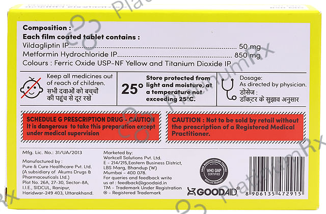 Goodgliptin M 850 Tablet