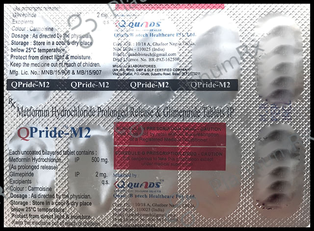 QPride M2/500mg Tablet PR 10s
