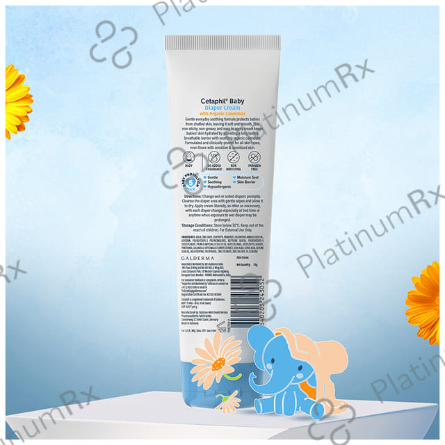 Cetaphil Baby Diaper Cream with Natural Chamomile For Baby's Sensitive Skin 70gm