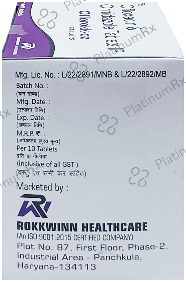 Oflorokk OZ 200mg/500mg Tablet