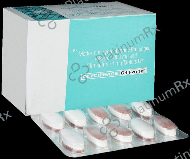 Glyciphage G 1/1000mg Tablet PR 10s