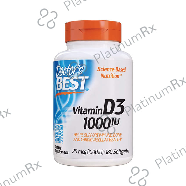 Doctor's Best Vitamin D3 1000IU Softgel 180s