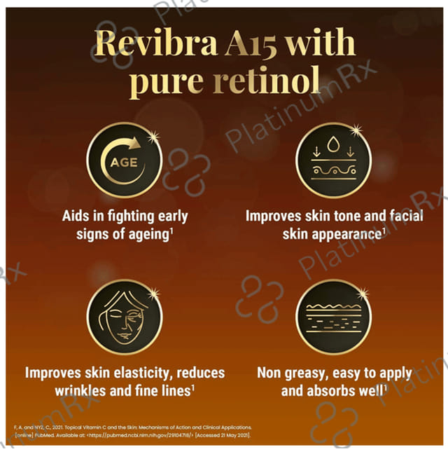 Revibra A15 Pure Retinol Vitamin A Cream 28s