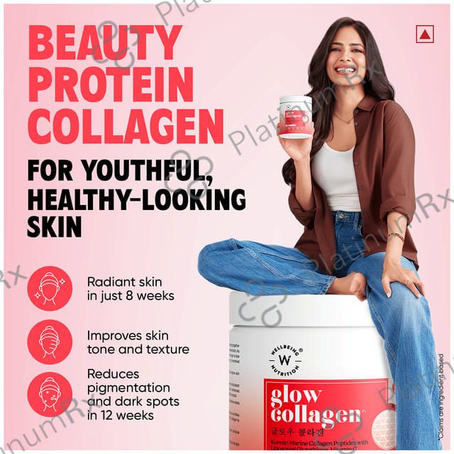 Wellbeing Nutrition Glow Marine Collagen for Skin Health Tropical Bliss