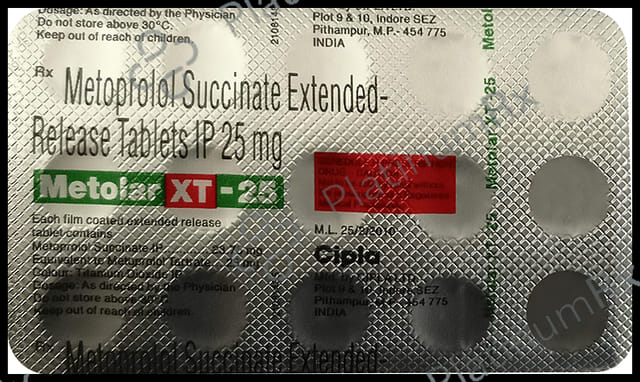 Metolar XT 25mg Tablet ER 15s