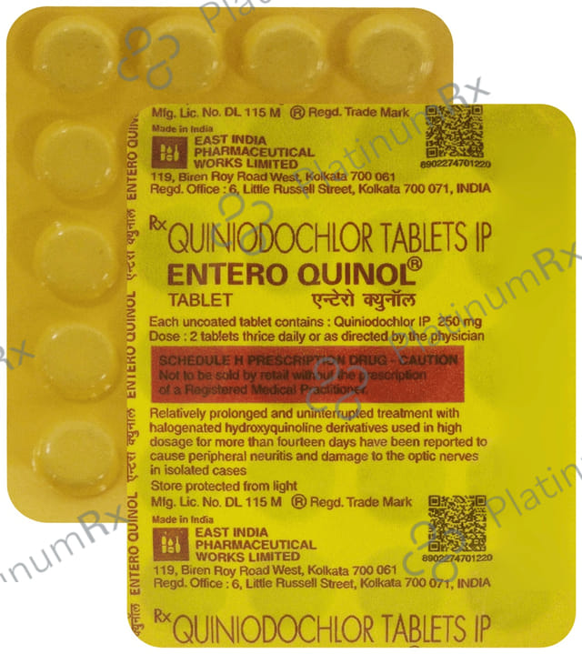 Enteroquinol 250mg Tablet 20s