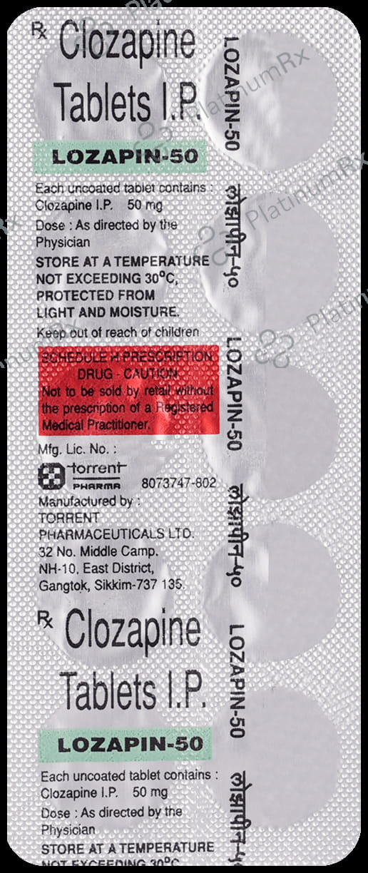 Lozapin 50mg Tablet 10s