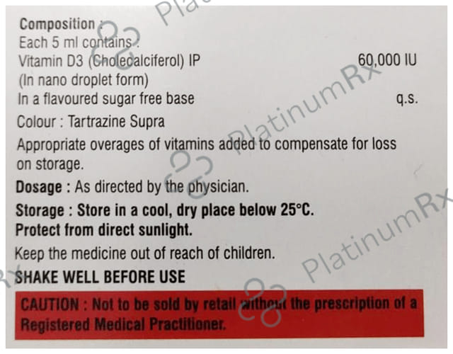 Ulizen D3 Nano 60K Oral Solution 4X5ml