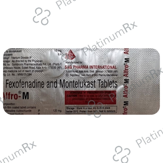 Alfro M 120/10mg Tablet 10s
