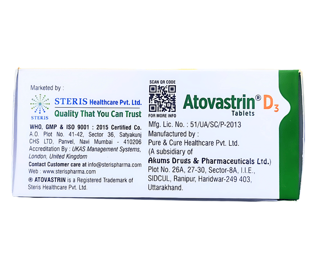 Atovastrin D3 Tablet 10s