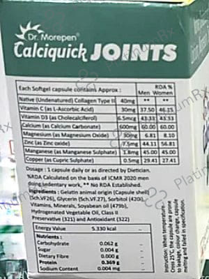 Calciquick Joints Softgel Capsule 10s