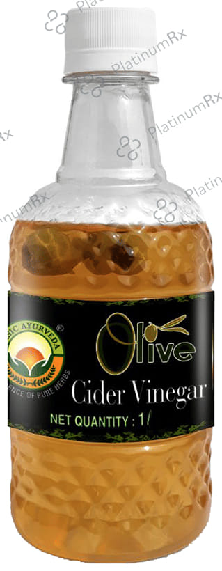 Basic Ayurveda Olive Cider Vinegar with the Mother - Unfiltered & Unpasteurized 1 Ltr