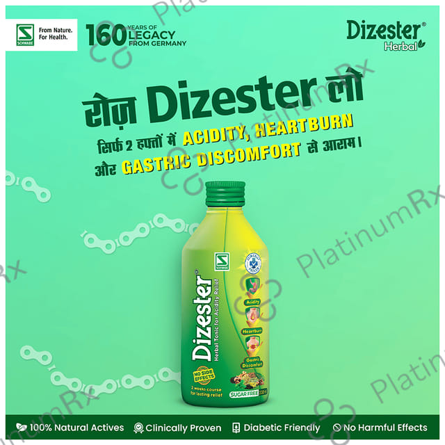 Dr Willmar Schwabe India Dizester Herbal Digestive Tonic Sugar Free