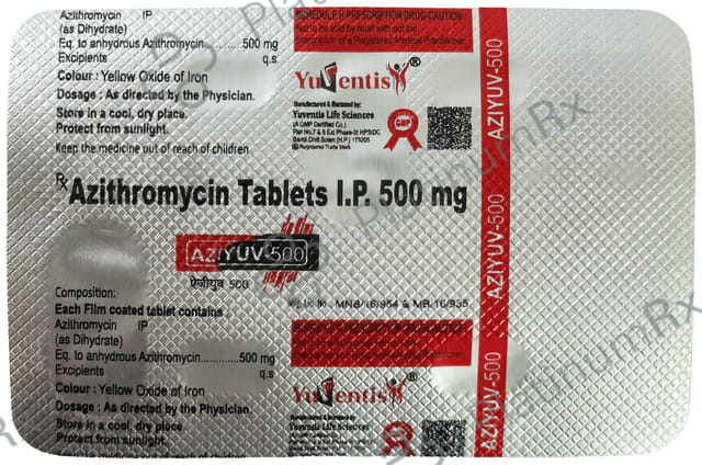 Aziyuv 500mg Tablet 3s