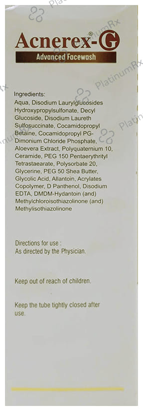Acnerex G Advanced Face Wash 125ml