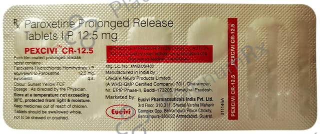 Pexcivi CR 12.5mg Tablet 10s