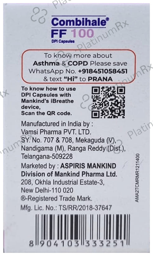 Combihale FF 100 DPI Capsule 30s