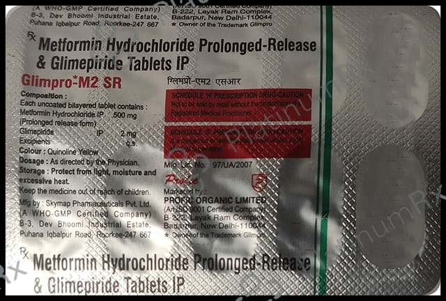 Glimpro M2/500mg SR Tablet 10s