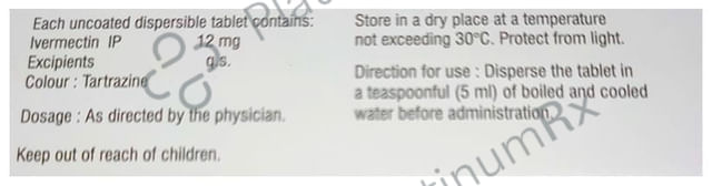 Iverhope 12mg Tablet DT
