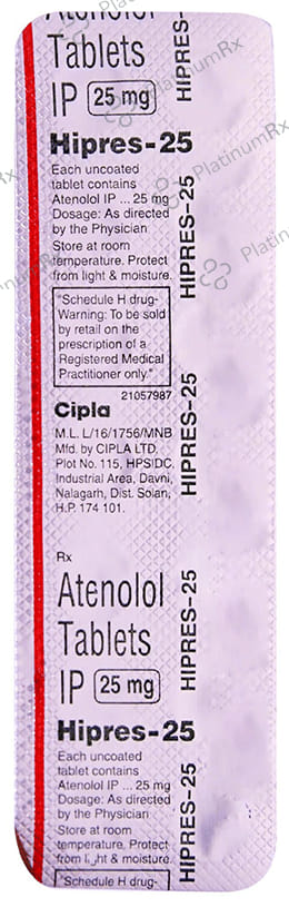 Hipres 25mg Tablet 14s