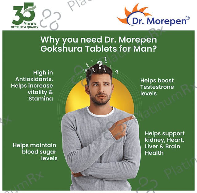Dr. Morepen Gokshura 1000mg Tablet