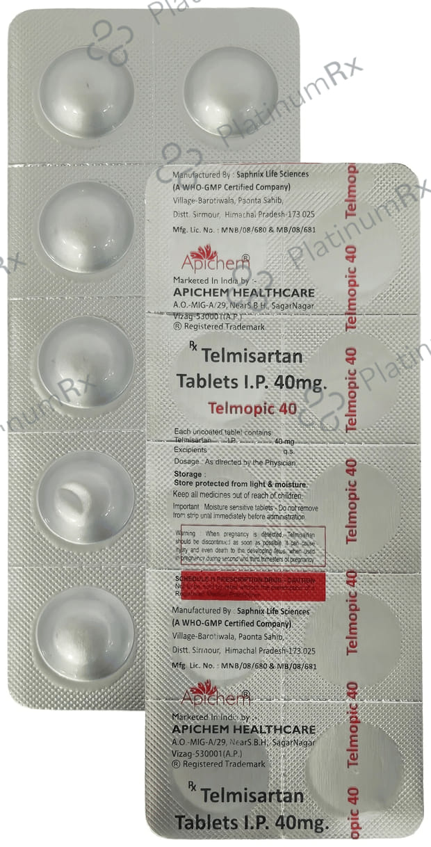 Telmopic 40mg Tablet