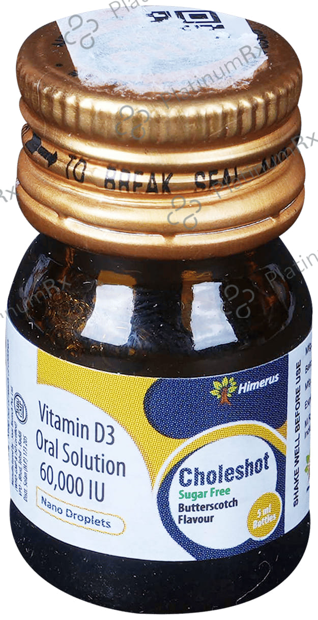 Choleshot Nano Butterscotch Flavour Sugar Free Oral Solution 5ml