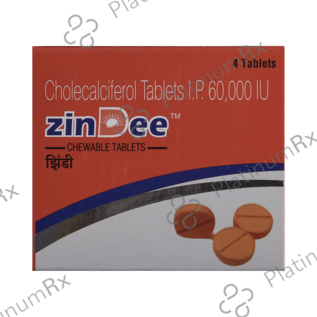 Zindee 60k Chewable Tablet 4s