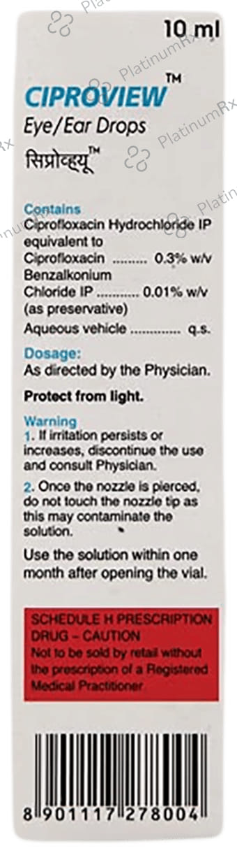 Ciproview 0.3% Eye Drop