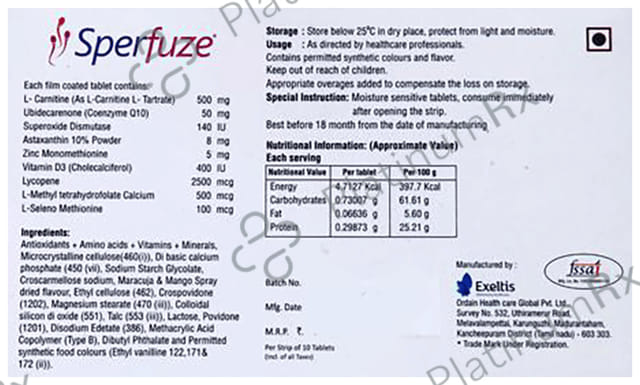 Sperfuze Tablet 10s