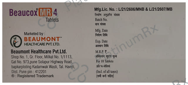 Beaucox MR 60mg/4mg Tablet 10s