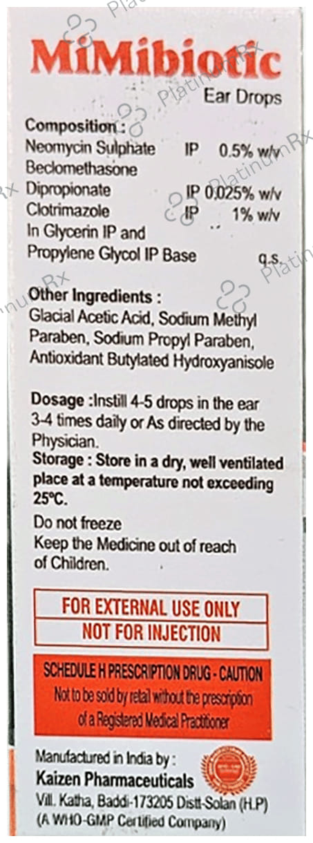 Mimibiotic Ear Drop 5ml
