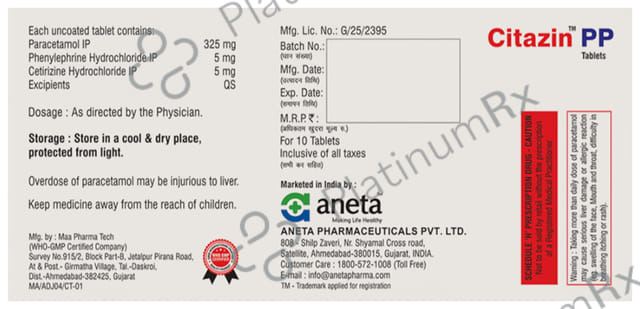 Citazin PP Tablet