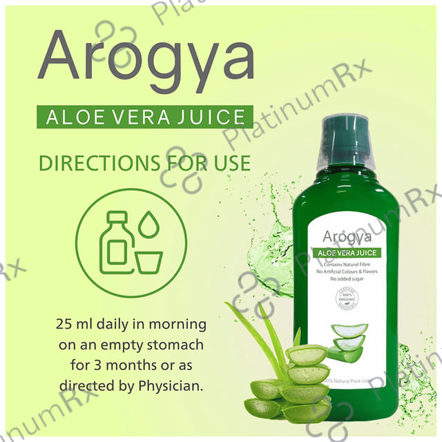 Arogya Aloe Vera Juice (1ltr Each) 1 Bottle
