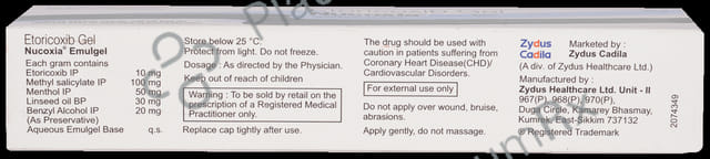 Nucoxia Emul Gel 30gm