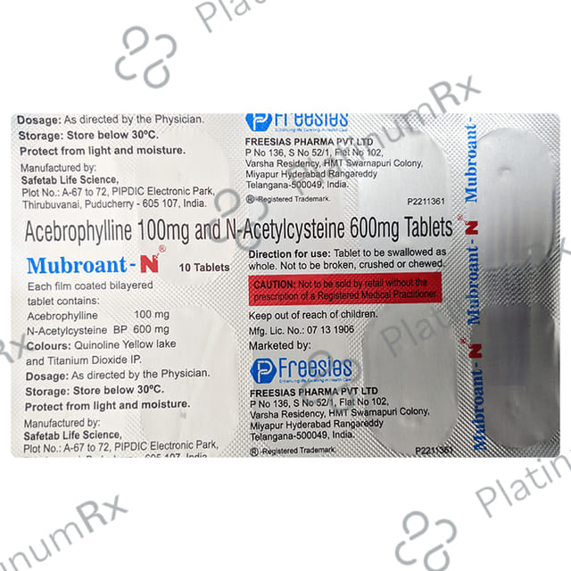 Mubroant N Tablet 10s