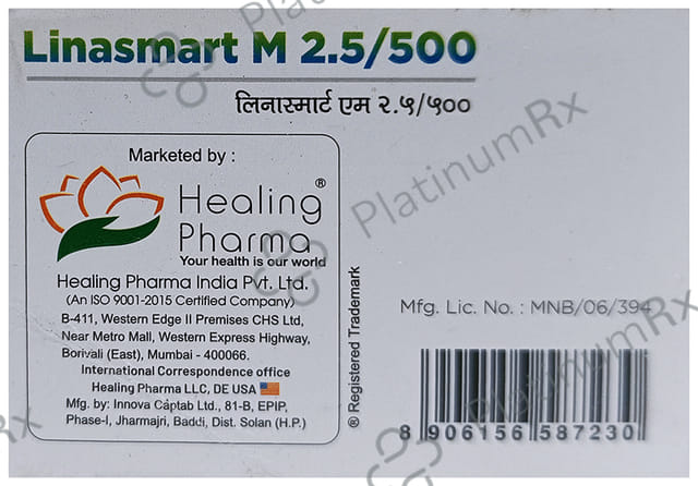 Linasmart M 2.5/500mg Tablet 10s