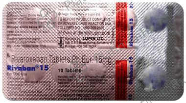 Rivaban 15mg Tablet 10s