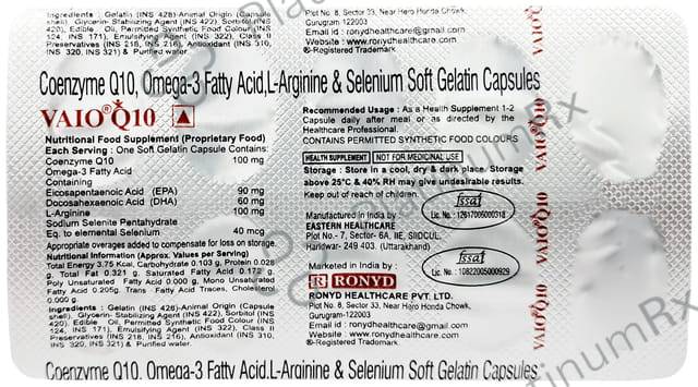Vaio Q 10 Soft Gelatin Capsule