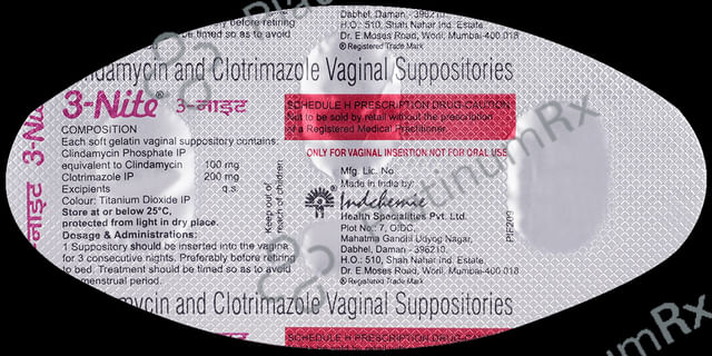 3 Nite Vaginal Suppository 3s