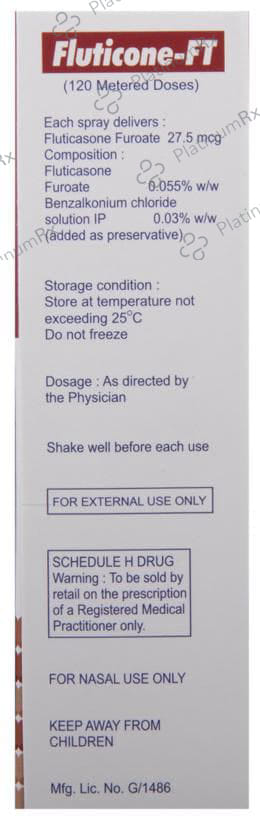 Fluticone FT 27.5mcg Nasal Spray 6gm