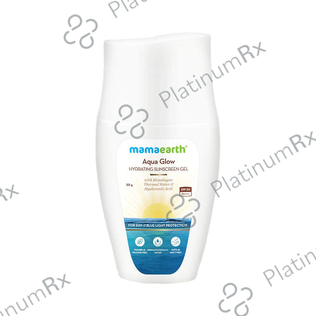 Mamaearth Aqua Glow Hydrating Sunscreen SPF 50 PA++++ Gel 50gm