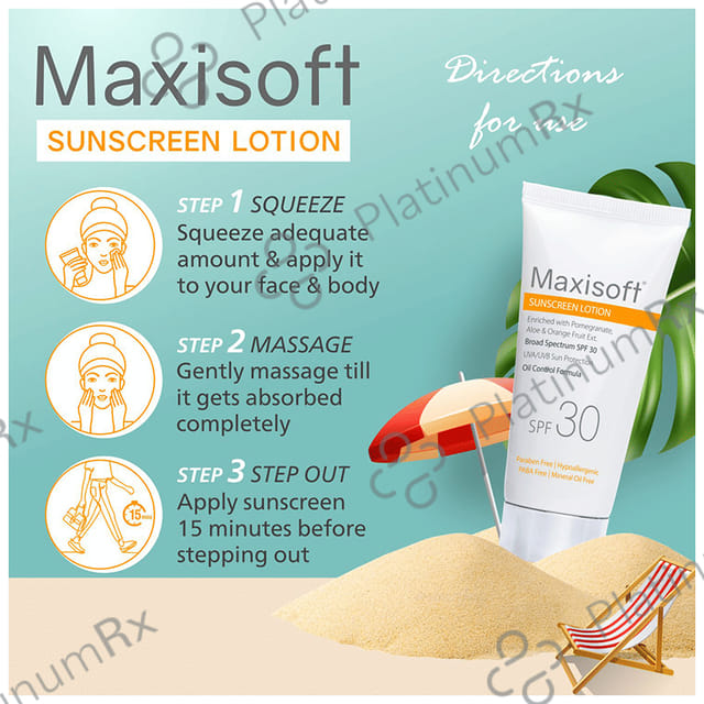 Maxisoft Sunscreen SPF 30 Lotion 50ml