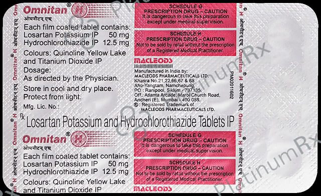 Omnitan H 12.5/50mg Tablet 15s