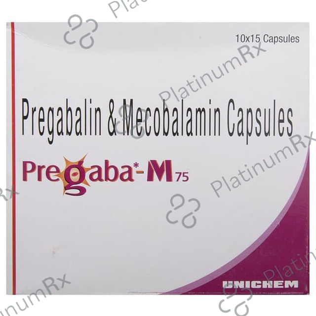 Pregaba M 750mcg/75mg Capsule 15s