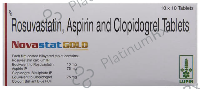 Novastat Gold 75/10/75mg Tablet 10s