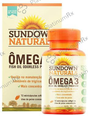 Sundown Naturals Omega 3 Fish Oil Odorless Premium Softgel